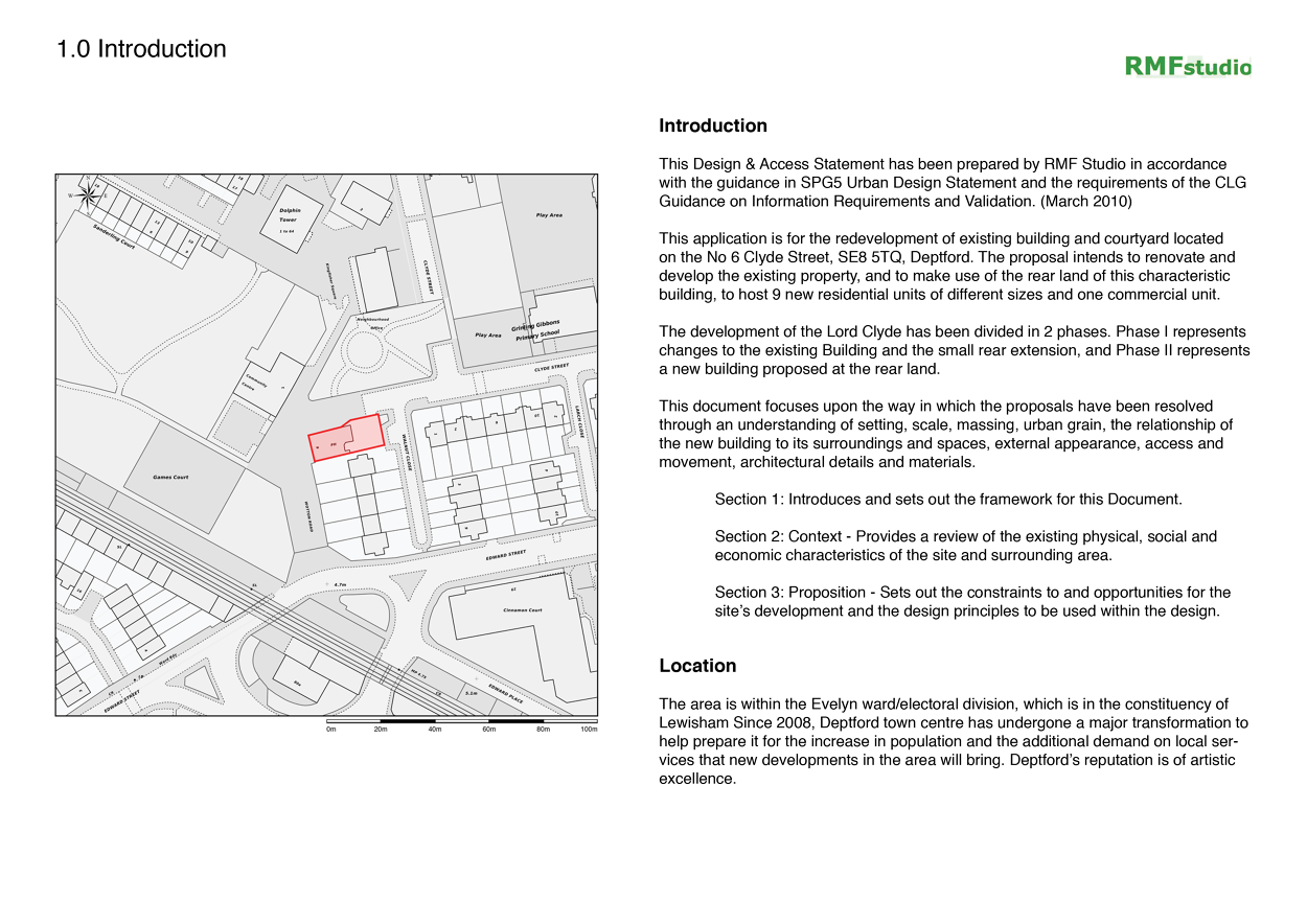 Design and access statement Valmore / Urban Architect